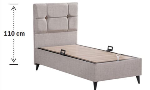 Luna 120*200 cm Tek Kişilik Başlıklı Baza