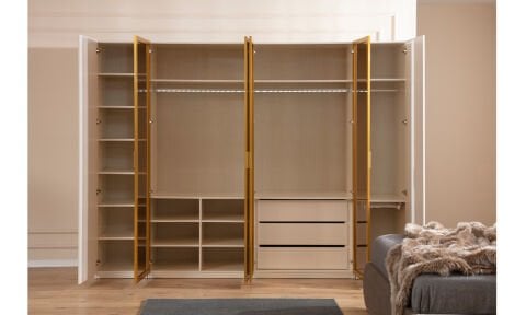 Asos 6 Kapılı Dolap