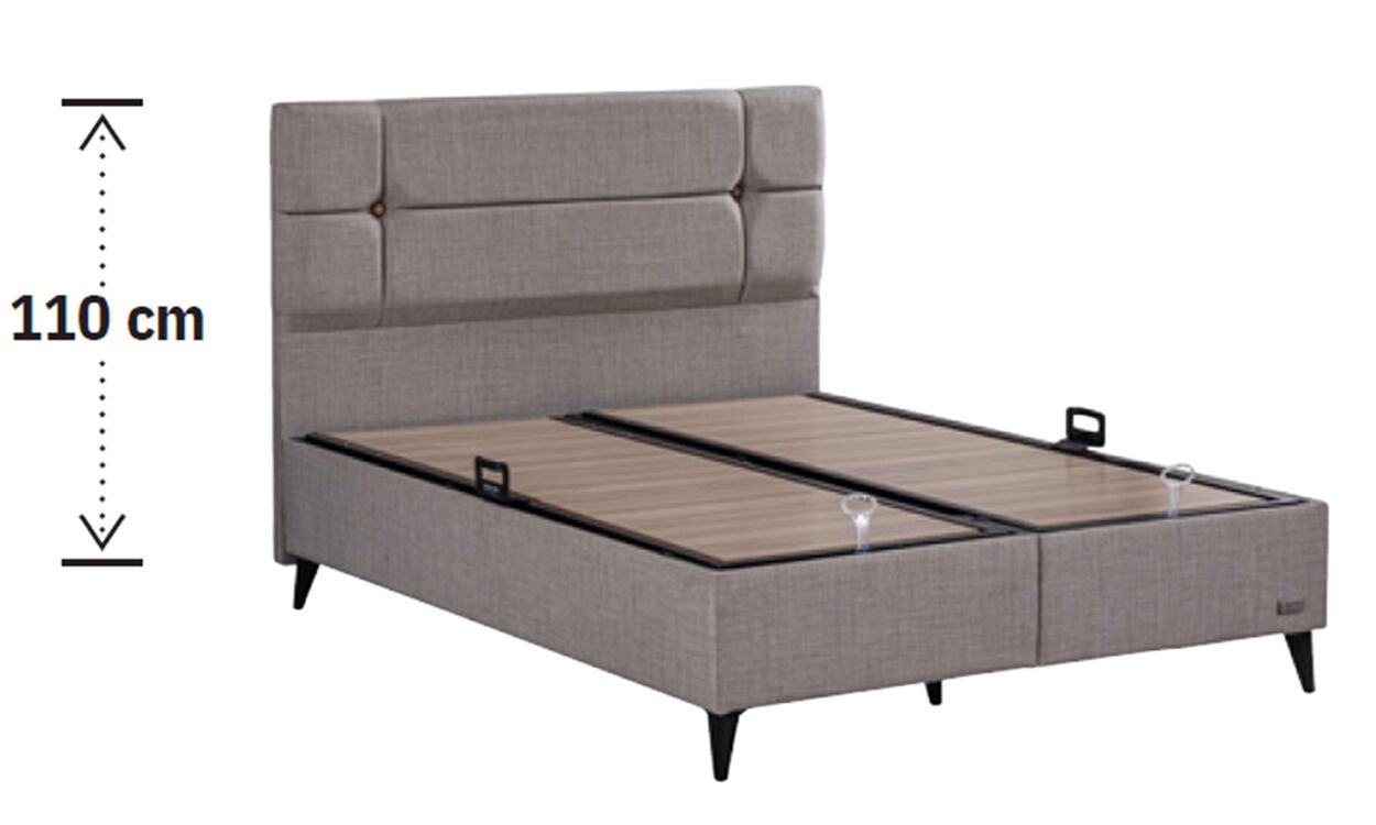 Luna 160*200 cm Çift Kişilik Başlıklı Baza