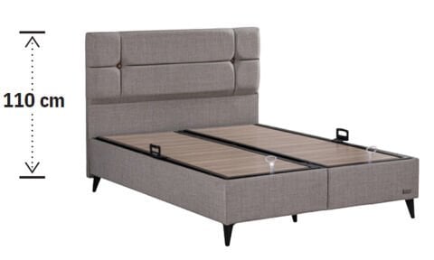 Luna 160*200 cm Çift Kişilik Başlıklı Baza