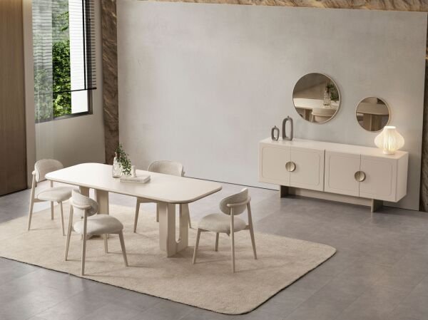 Lofte Yemek Odası ( masa + 6 sandalye )