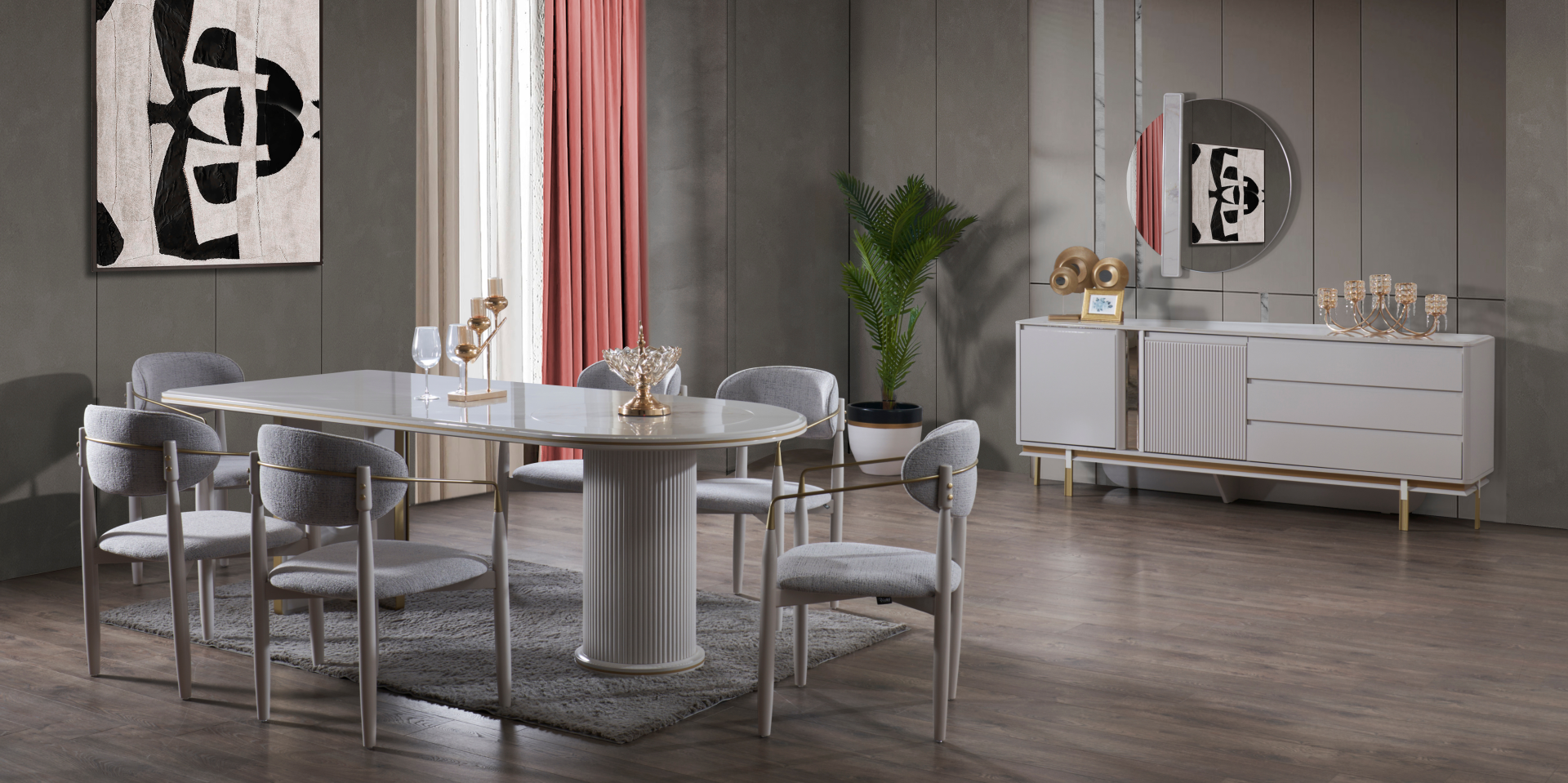 Lizbona Yemek Odası Takımı