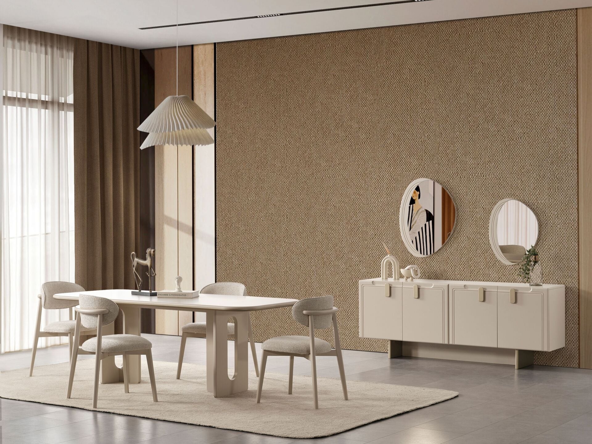 Trendi Yemek Odası ( masa +6 sandalye )