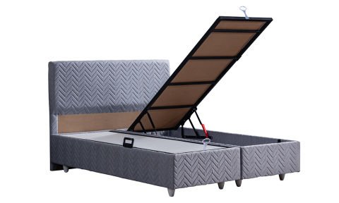 Kristal 160*200 cm Çift Kişilik Başlıklı Baza