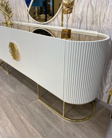 Guccix Ekru Yemek Odası Konsol