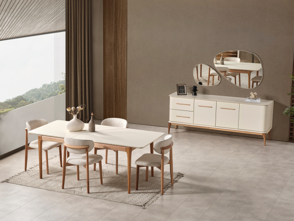 Destan Krem Yemek Odası(Masa)