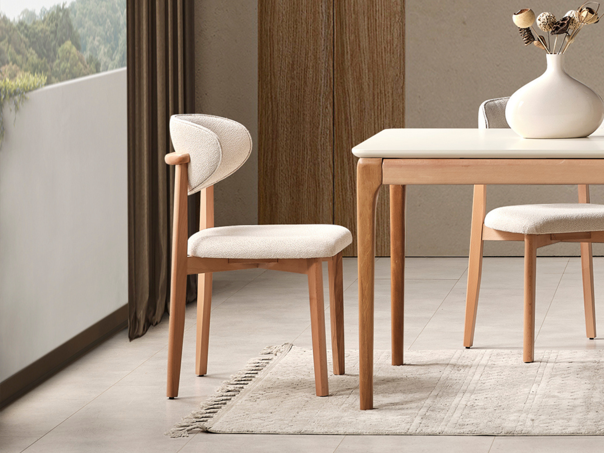 Destan Krem Yemek Odası(6 Sandalye)