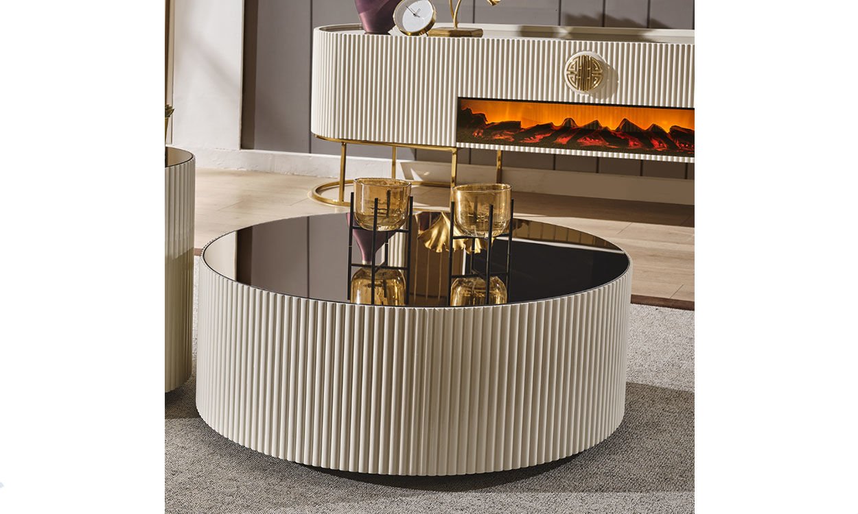 Guccix Ekru Orta Sehpa