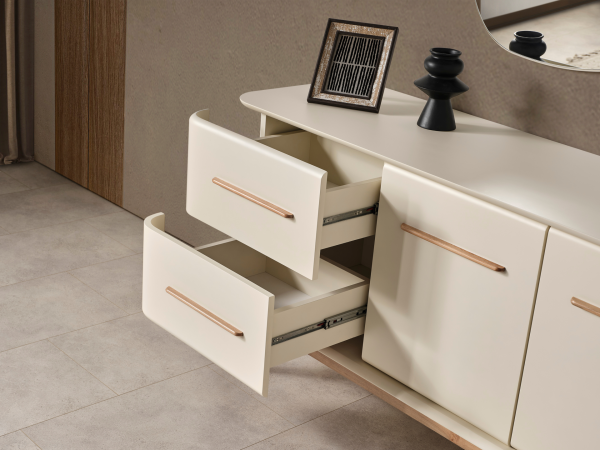 Destan Krem Yemek Odası(Konsol)