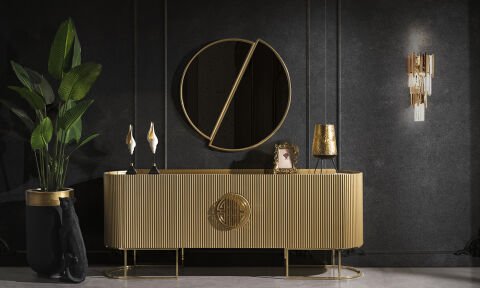 Guccix Golden Yemek Odası Konsol