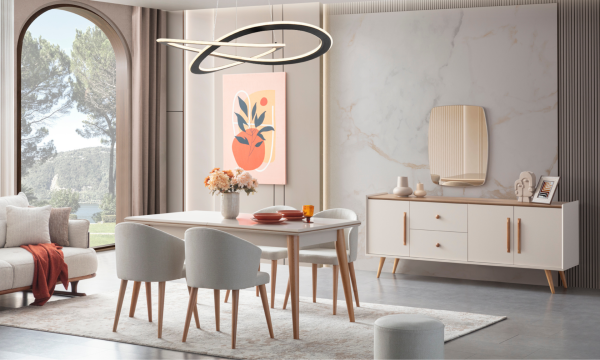 Giza Yemek Odası(Masa ve 6 Sandalye)