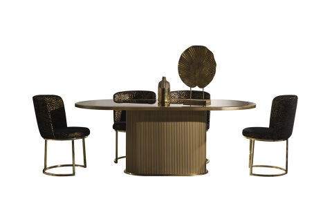 Guccix Golden Yemek Masası