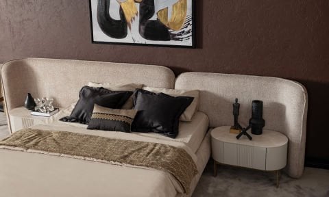 Porto Yatak Odası 180*200 cm Başlıklı Karyola