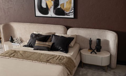 Porto Yatak Odası 180*200 cm Başlıklı Bazalı Karyola