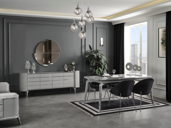 Karya Gümüş Yemek Odası(Konsol)