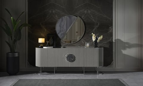 Guccix Gray Yemek Odası Konsol