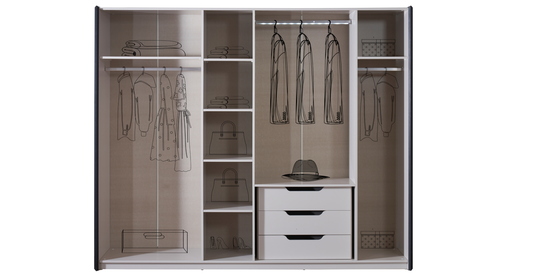 Monica Yatak Odası Takımı(Dolap)