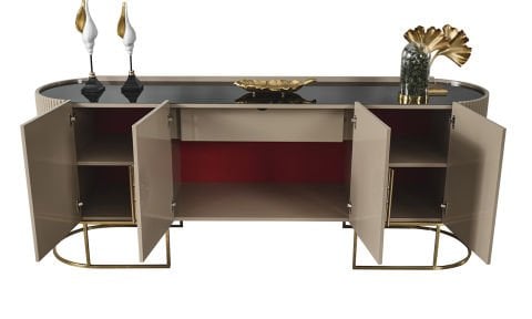 Guccix Cappucino Yemek Odası Konsol