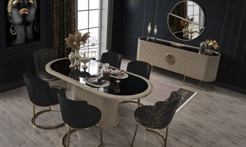 Guccix Cappucino Yemek Masası