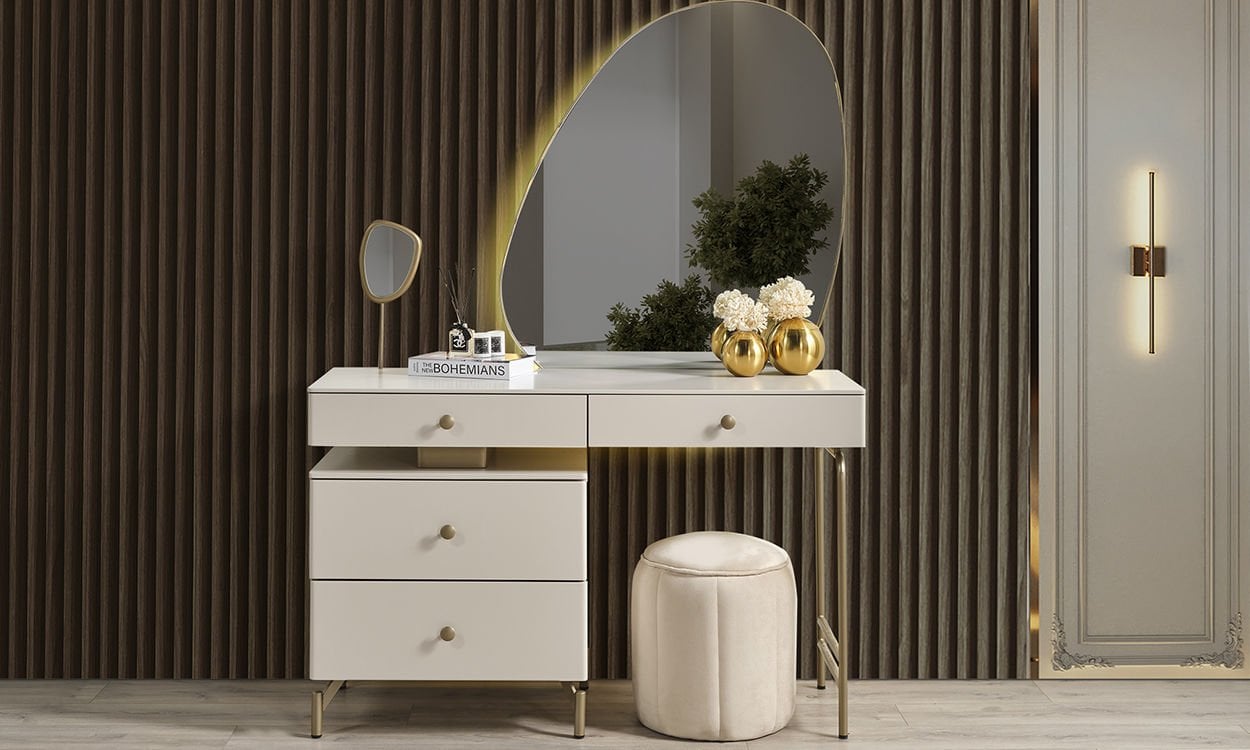 Eva Natura Yatak Odası Aynalı Şifonyer