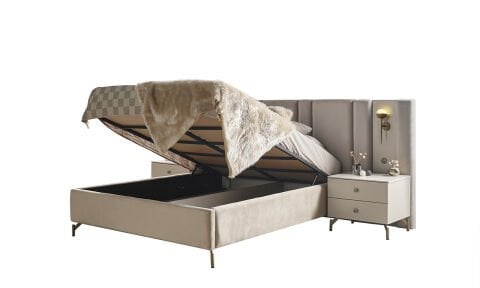 Eva Natura Yatak Odası 160*200 cm Başlıklı Bazalı Karyola