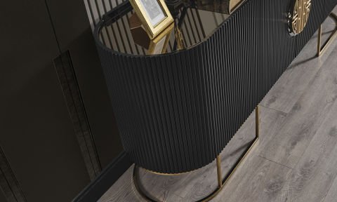 Guccix Siyah Gold Yemek Odası Konsol