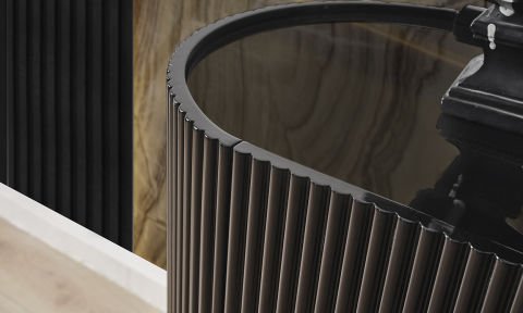 Guccix Siyah Krom Yemek Odası Konsol