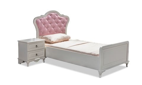 Sude Genç Odası Takımı (4 Kapılı Dolap, Komodin, Başlıklı Karyola)