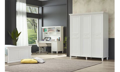 Dream Genç Odası Takımı (3 Kapılı Dolap * 100-200 Başlıklı Karyola* Komodin)