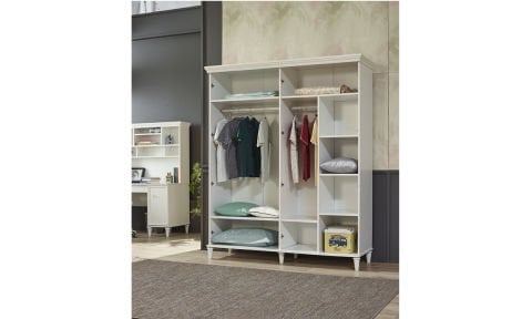 Dream Genç Odası Takımı (4 Kapılı Dolap, Komodin, 100*200 cm Başlıklı Karyola)