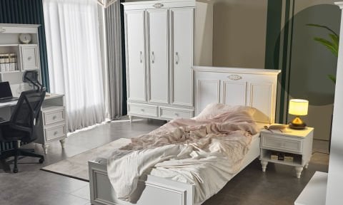 İskenderiye Genç Odası 100*200 Başlıklı Karyola