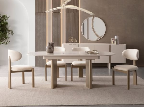 Lusso Yemek Odası (Masa ve 6 Sandalye)