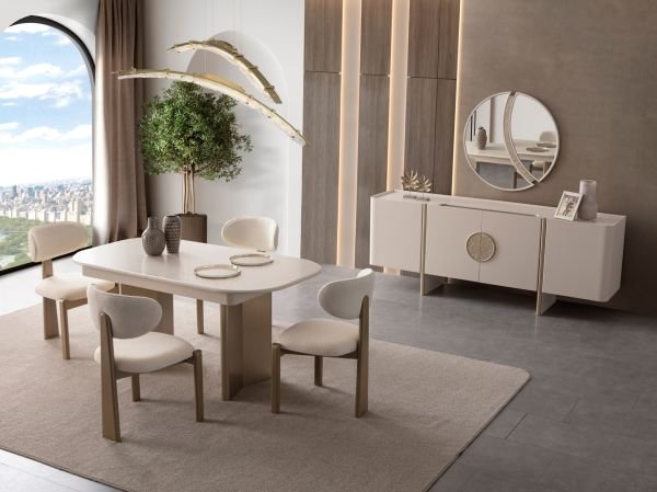 Lusso Yemek Odası (Masa ve 6 Sandalye)