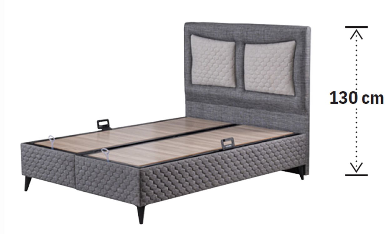 Linda 90*200 cm Tek Kişilik Başlıklı Baza