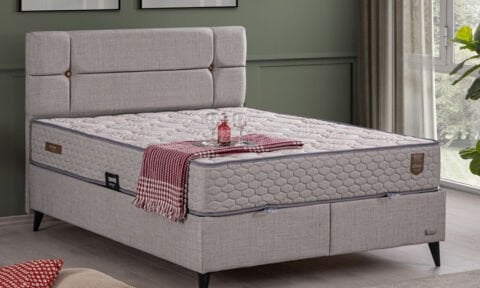 Luna 160*200 cm Çift Kişilik Başlıklı Baza Seti