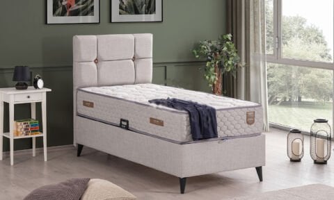 Luna 100*200 cm Çift Kişilik Başlıklı Baza Seti