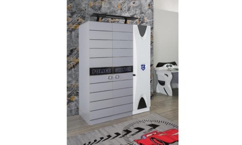 Police Genç Odası Takımı (2 Kapılı Dolap* Karyola*Çalışma Masası)