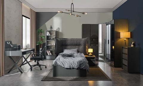 Aura Genç Odası 100*200 Başlıklı Karyola