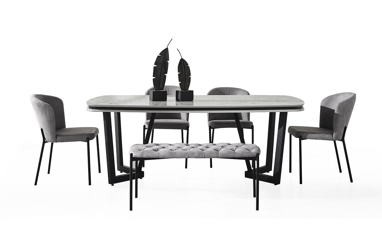 Tesla Plus Yemek Masası(Mermer)