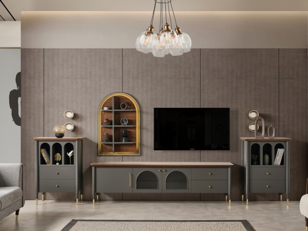 Yaldız TV Ünitesi(Antrasit)