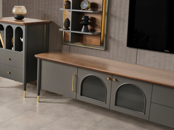 Yaldız TV Ünitesi(Antrasit)