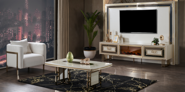 Milena Şömineli TV Ünitesi