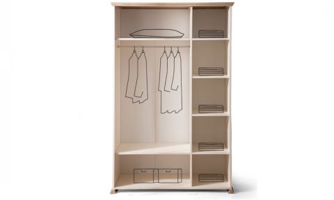 Latte Genç Odası Takımı (3 Kapılı Dolap * 100-200 Başlıklı Karyola* Komodin))