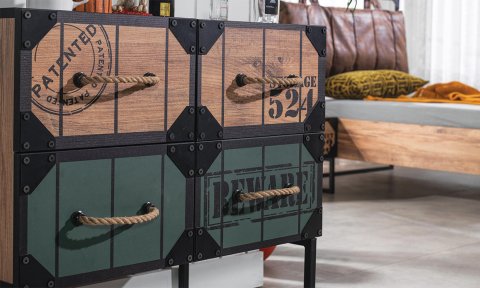 Loft Genç Odası Aynalı Şifonyer