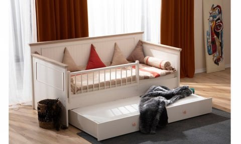 Latte Bebek Odası Takımı (3 Kapılı Dolap * Sedir Yavrulu Karyola*Şifonyer)