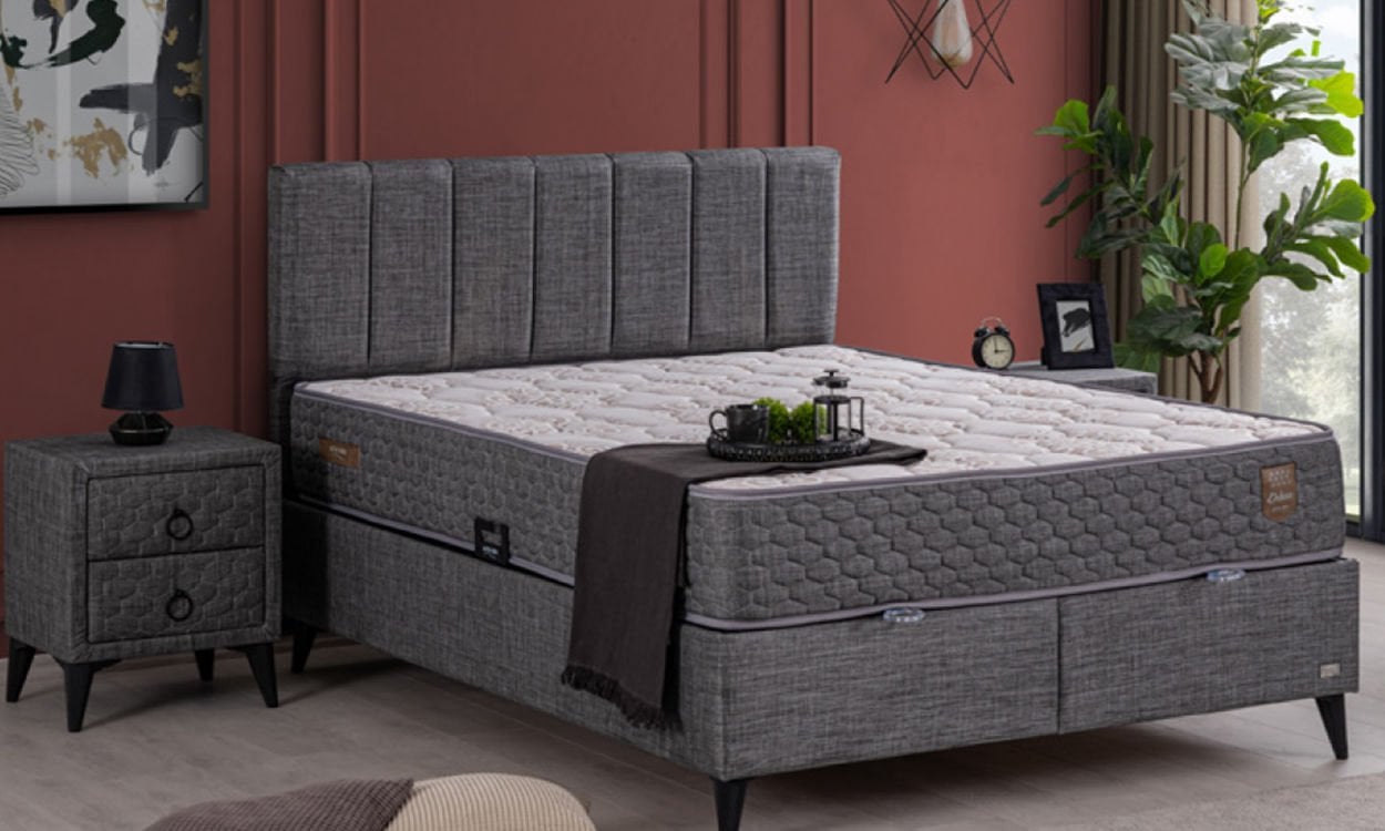 Perla 150*200 cm Çift Kişilik Başlıklı Baza Seti