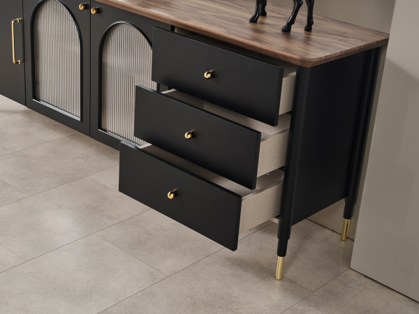 Yaldız Yemek Odası(Konsol-Siyah)