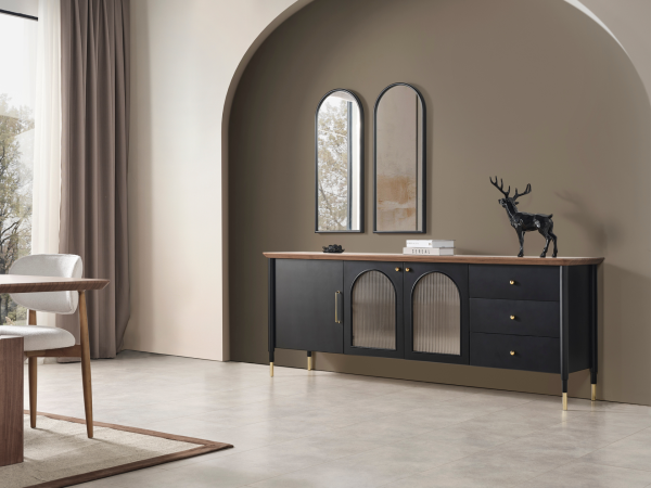 Yaldız Yemek Odası(Konsol-Siyah)