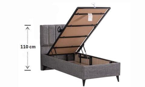 Perla 90*200 cm Tek Kişilik Başlıklı Baza Seti