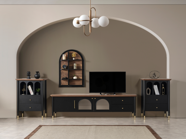 Yaldız TV Ünitesi(Siyah)